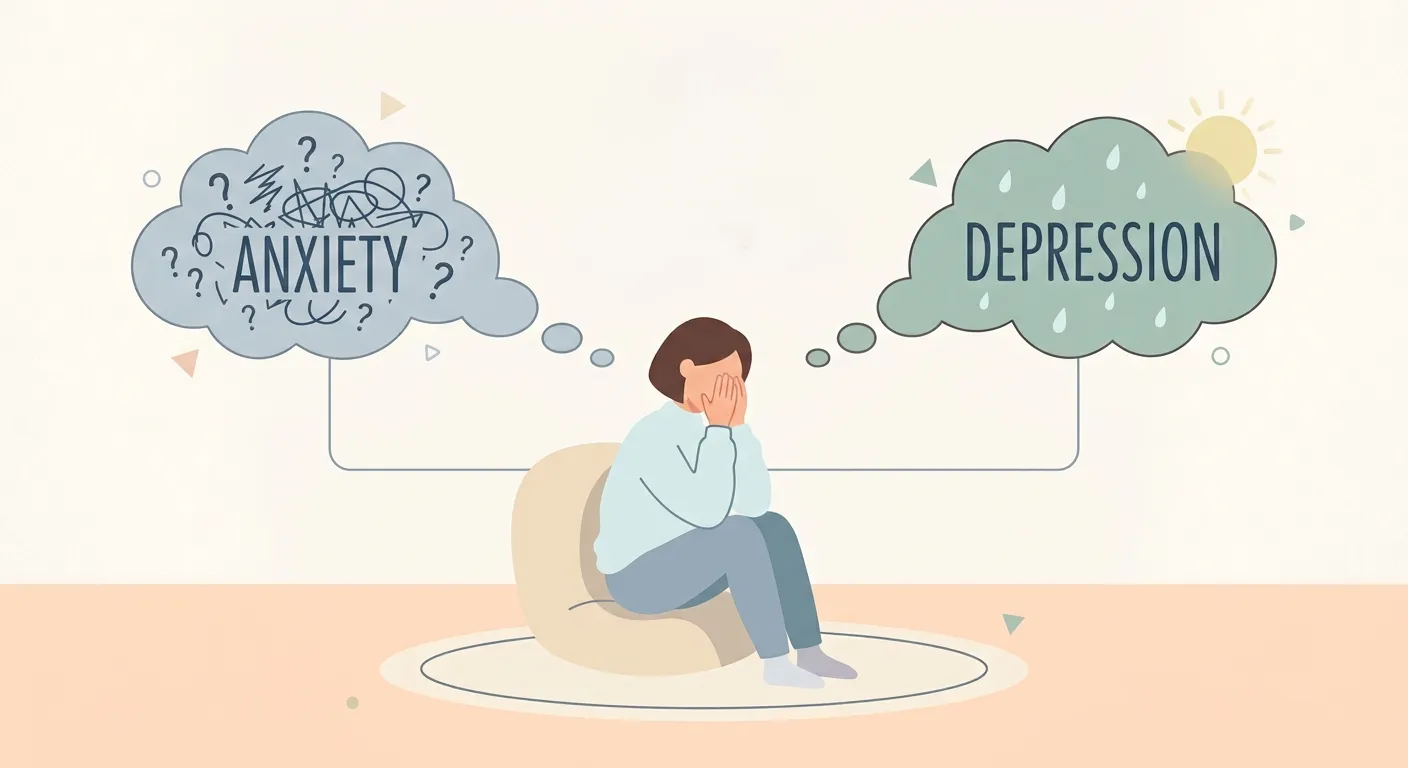 Anxiety vs. Depression Symptoms, Differences, Overlap, and When to Seek Help Anxiety vs. Depression Symptoms, Differences, Overlap, and When to Seek Help